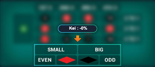 Panel Betting Untuk Pilihan Besar/Kecil, Genap/Ganjil, Merah/Hitam